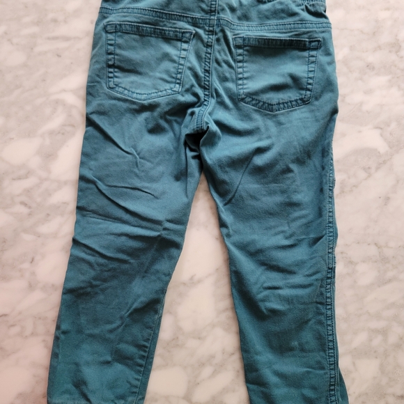 4T Cat & Jack Teal Joggers with Silver Drawstring - Picture 2 of 3
